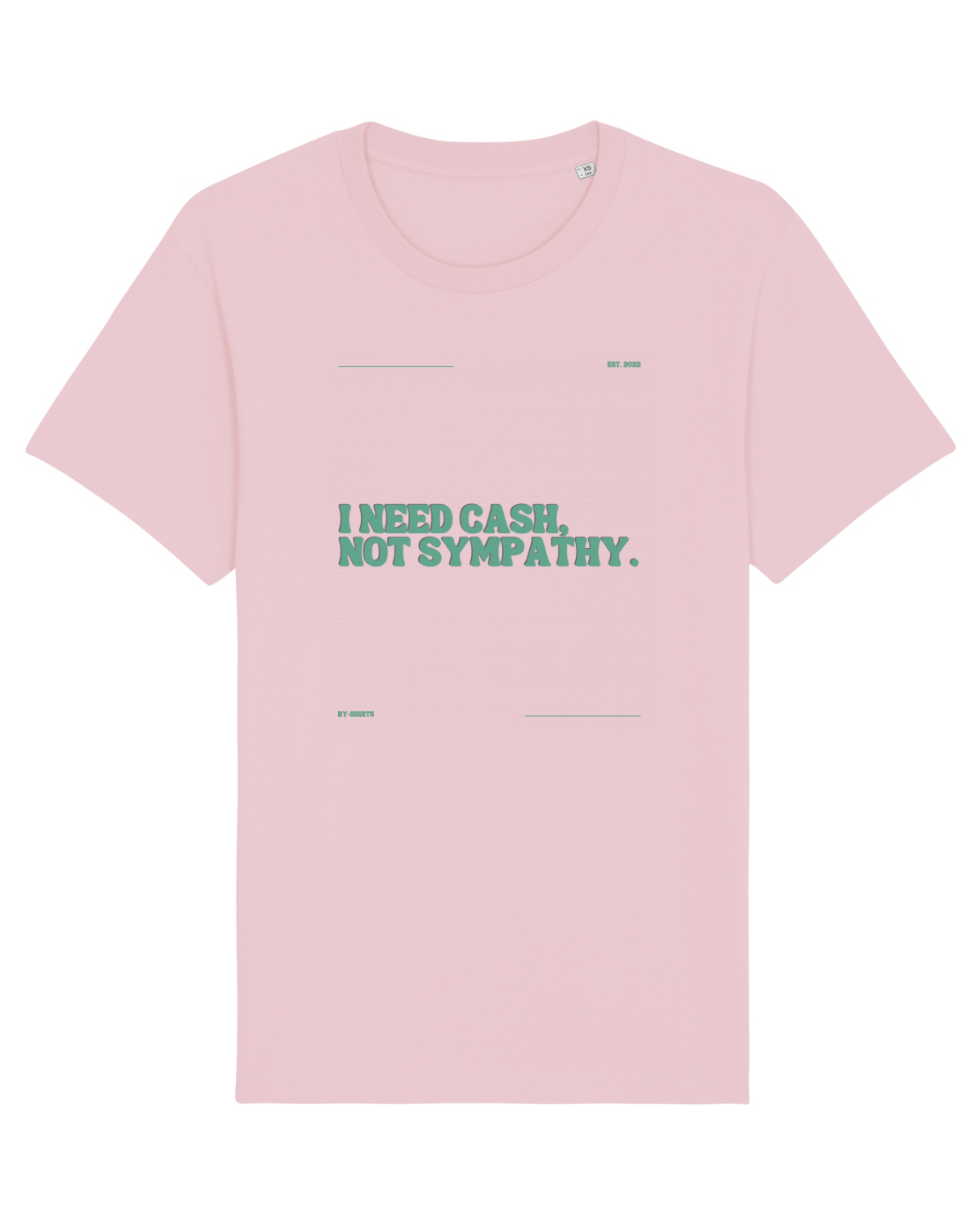 Tricou mânecă scurtă Unisex Rocker Cotton Pink