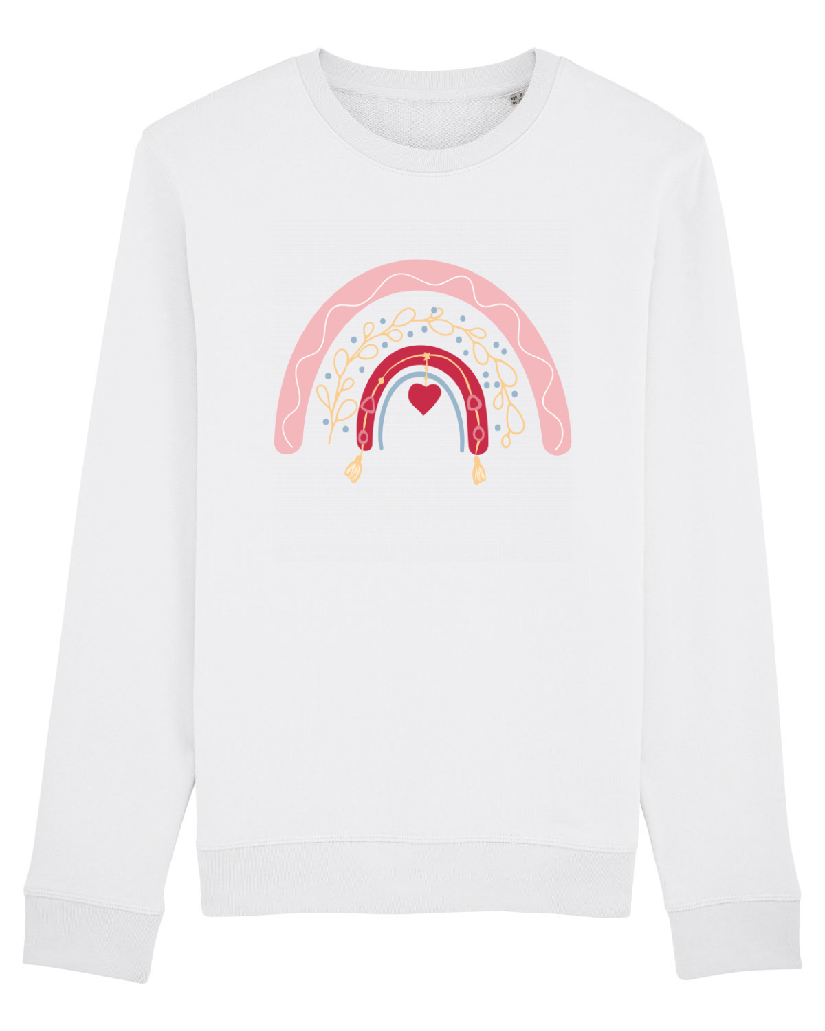Bluză mânecă lungă Unisex Rise White
