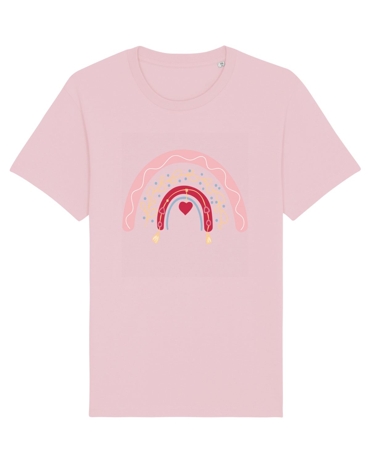 Tricou mânecă scurtă Unisex Rocker Cotton Pink