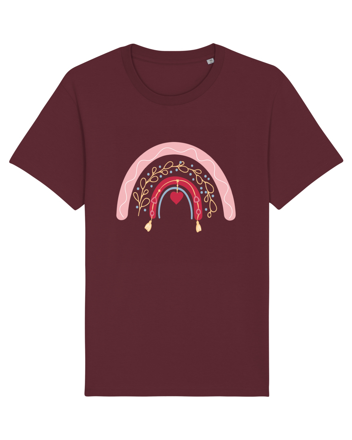 Tricou mânecă scurtă Unisex Rocker Burgundy