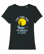 I can't work today Tricou mânecă scurtă guler larg fitted Damă Expresser