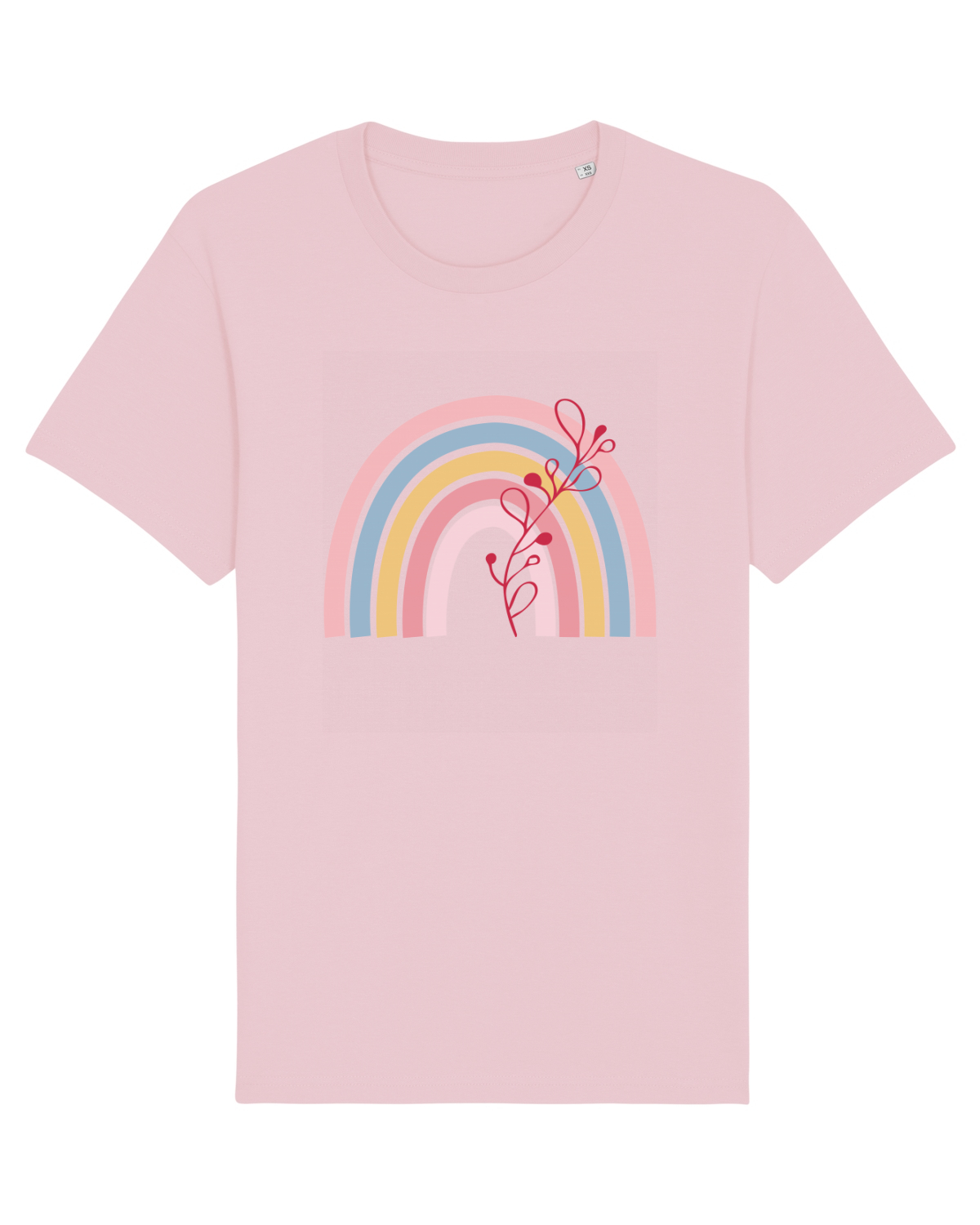 Tricou mânecă scurtă Unisex Rocker Cotton Pink