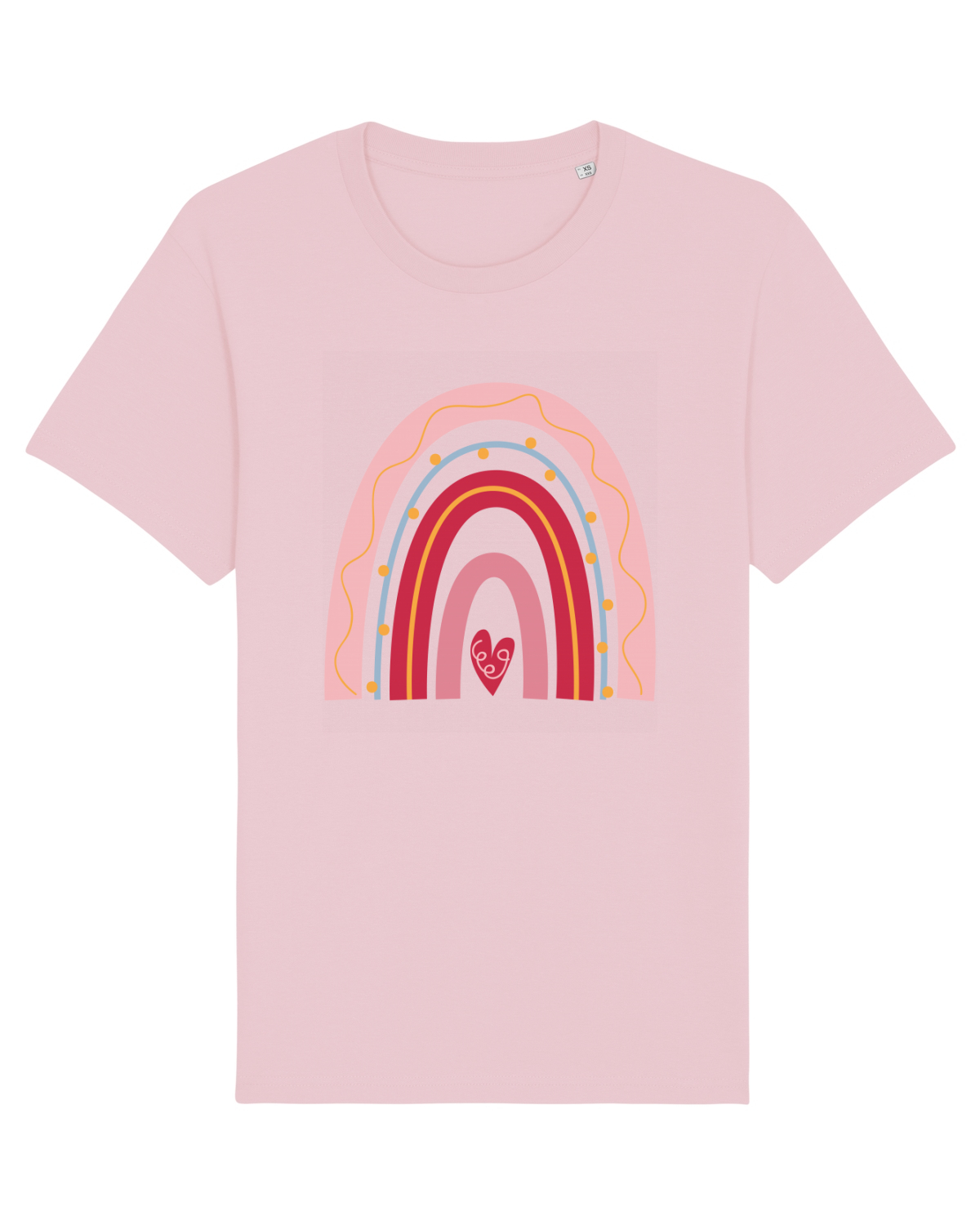 Tricou mânecă scurtă Unisex Rocker Cotton Pink