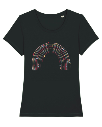 Valentine Rainbow Beads Black