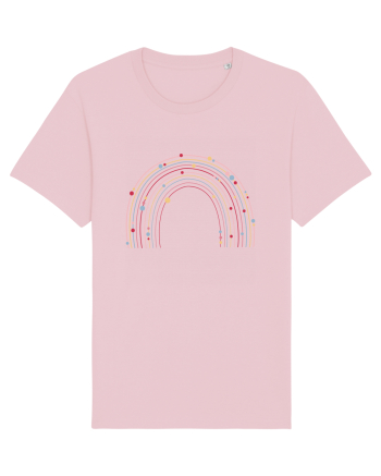Valentine Rainbow Beads Cotton Pink