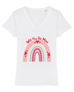 Will you be mine Tricou mânecă scurtă guler V Damă Evoker