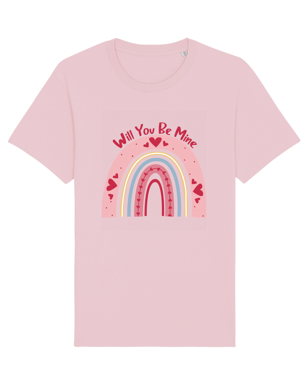 Tricou mânecă scurtă Unisex Rocker Cotton Pink