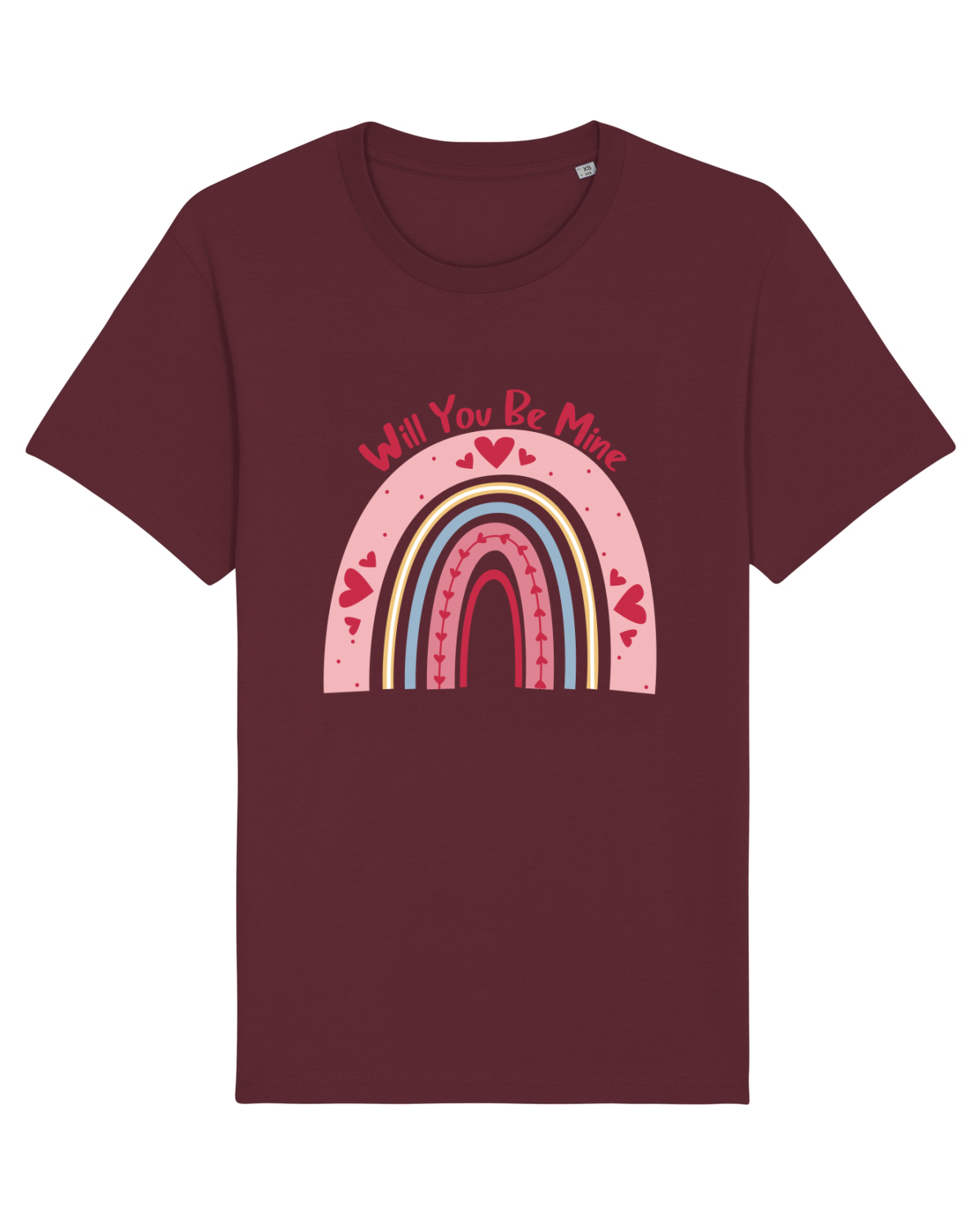 Tricou mânecă scurtă Unisex Rocker Burgundy