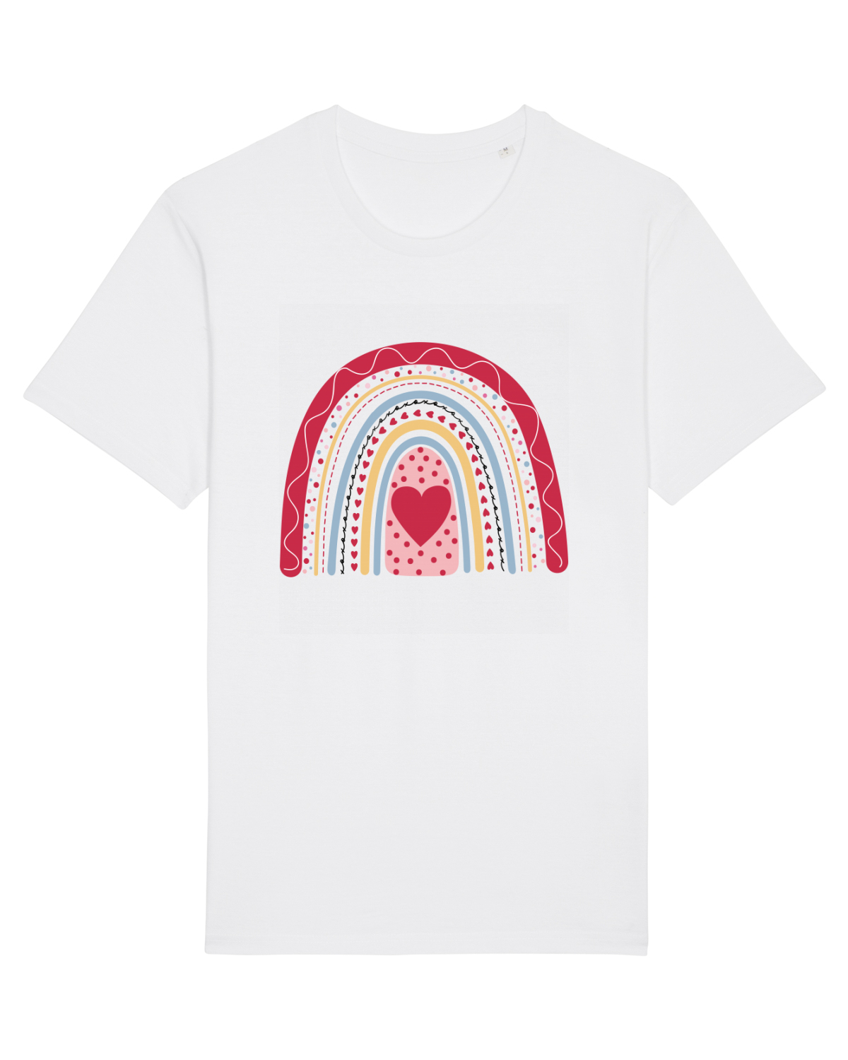 Tricou mânecă scurtă Unisex Rocker White