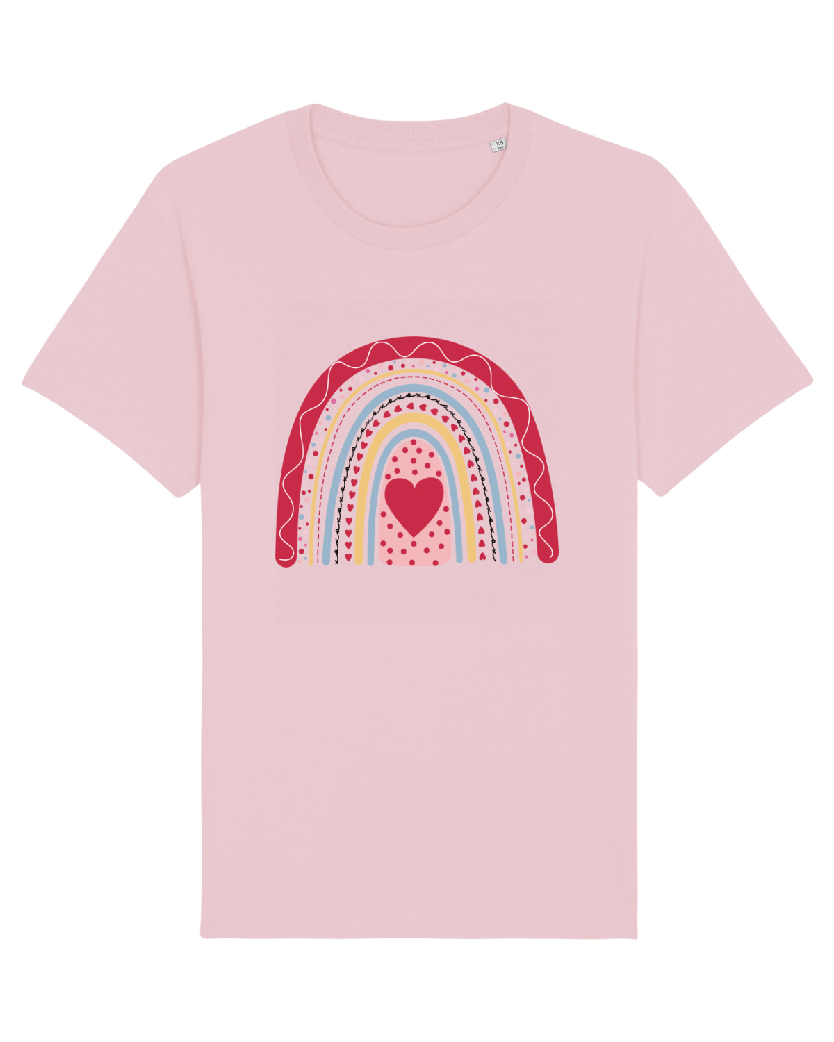 Tricou mânecă scurtă Unisex Rocker Cotton Pink