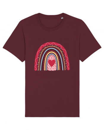 XOXO Valentine Rainbow Burgundy