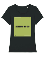 nothing to do6 Tricou mânecă scurtă guler larg fitted Damă Expresser
