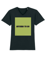 nothing to do6 Tricou mânecă scurtă guler V Bărbat Presenter