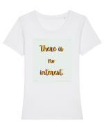there is no interest6 Tricou mânecă scurtă guler larg fitted Damă Expresser