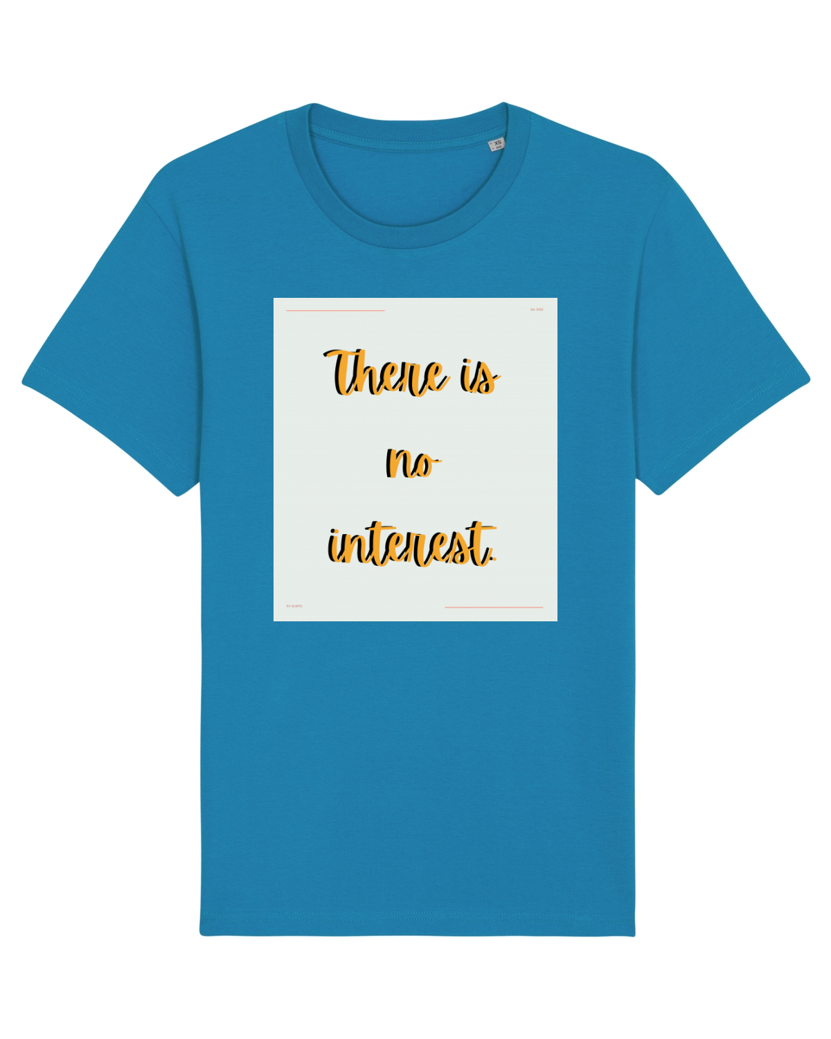 Tricou mânecă scurtă Unisex Rocker Azur