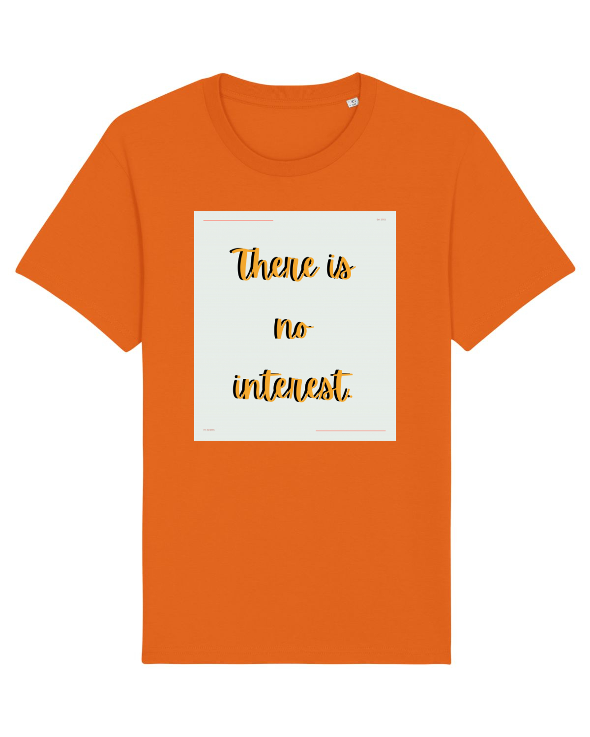 Tricou mânecă scurtă Unisex Rocker Bright Orange