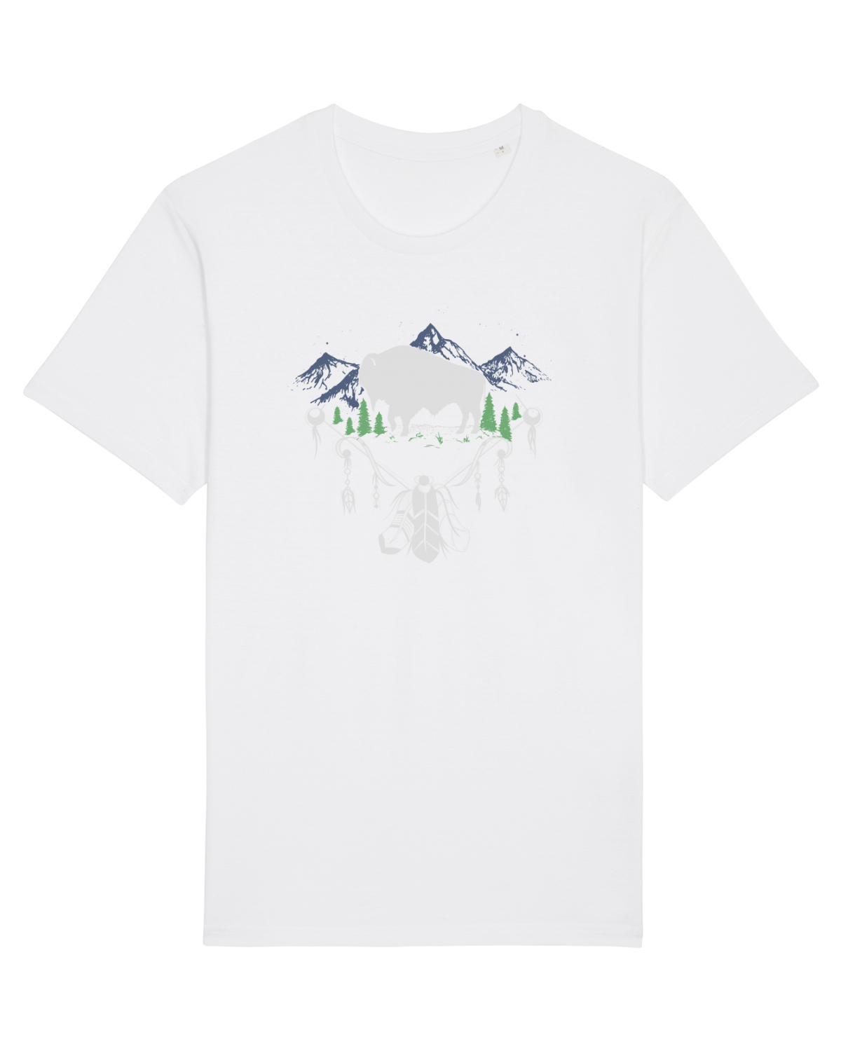 Tricou mânecă scurtă Unisex Rocker White