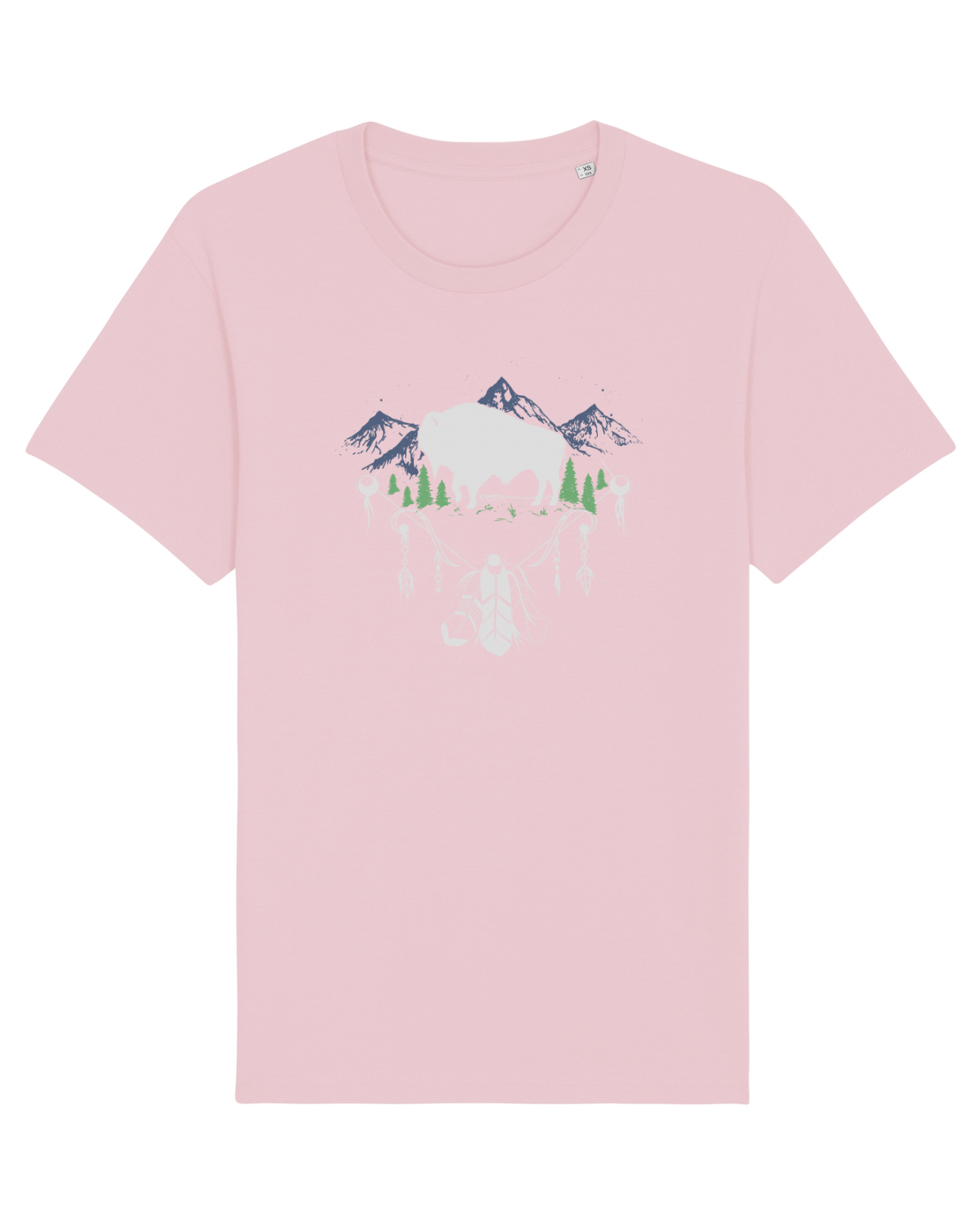 Tricou mânecă scurtă Unisex Rocker Cotton Pink