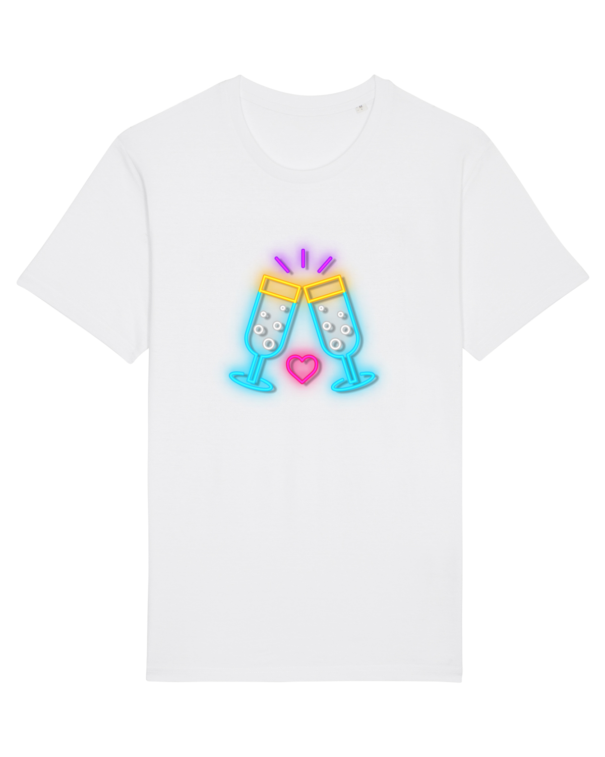 Tricou mânecă scurtă Unisex Rocker White