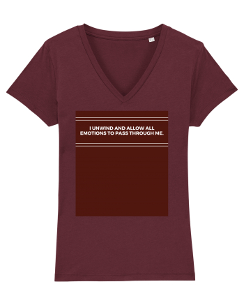 i unwind and allow all emotions to pass through me2 Burgundy