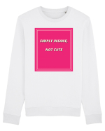 simply insane not cute7 Bluză mânecă lungă Unisex Rise