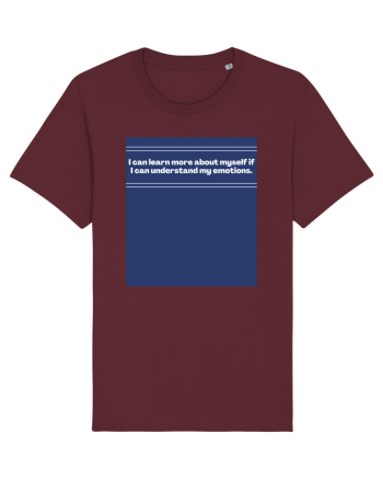 i can learn more about myself if i can understand my emotions2 Burgundy