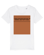 i make mistakes because i m human and that s okay2 Tricou mânecă scurtă  Copii Mini Creator