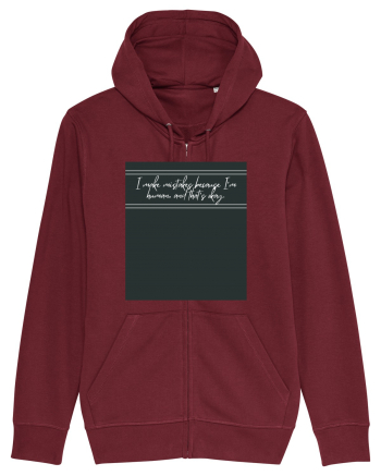 i make mistakes because i m human and that s okay3 Burgundy