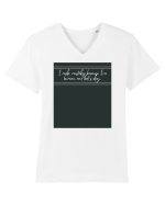 i make mistakes because i m human and that s okay3 Tricou mânecă scurtă guler V Bărbat Presenter