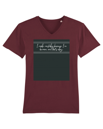 i make mistakes because i m human and that s okay3 Burgundy