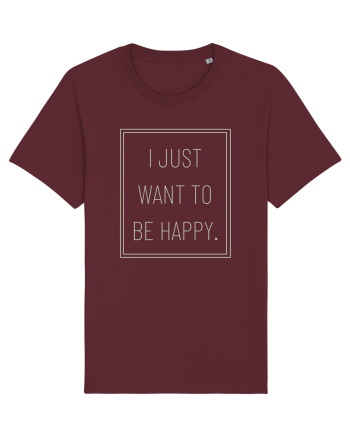 i just want to be happy7 Burgundy