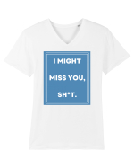 i just want to be happy8 Tricou mânecă scurtă guler V Bărbat Presenter