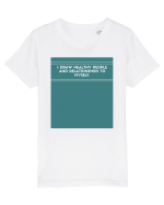 i draw healthy people and relationship to myself2 Tricou mânecă scurtă  Copii Mini Creator
