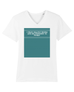 i draw healthy people and relationship to myself2 Tricou mânecă scurtă guler V Bărbat Presenter