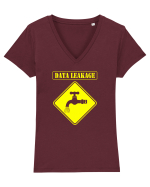 Data Leackage Tricou mânecă scurtă guler V Damă Evoker