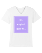 oh maybe i miss you7 Tricou mânecă scurtă guler V Bărbat Presenter