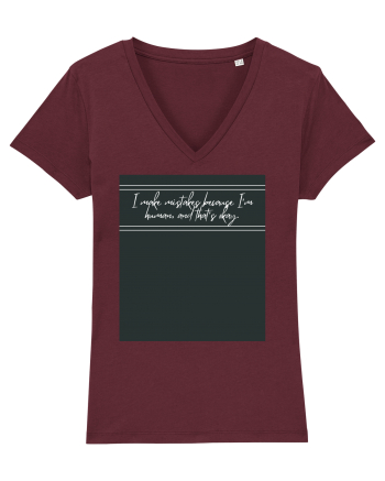 i make mistakes because i m human and that s okay4 Burgundy