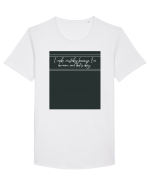 i make mistakes because i m human and that s okay4 Tricou mânecă scurtă guler larg Bărbat Skater