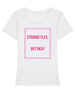 strange flex but okay9 Tricou mânecă scurtă guler larg fitted Damă Expresser