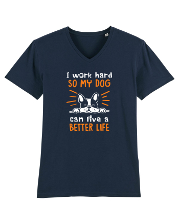 Work hard for my dog French Navy