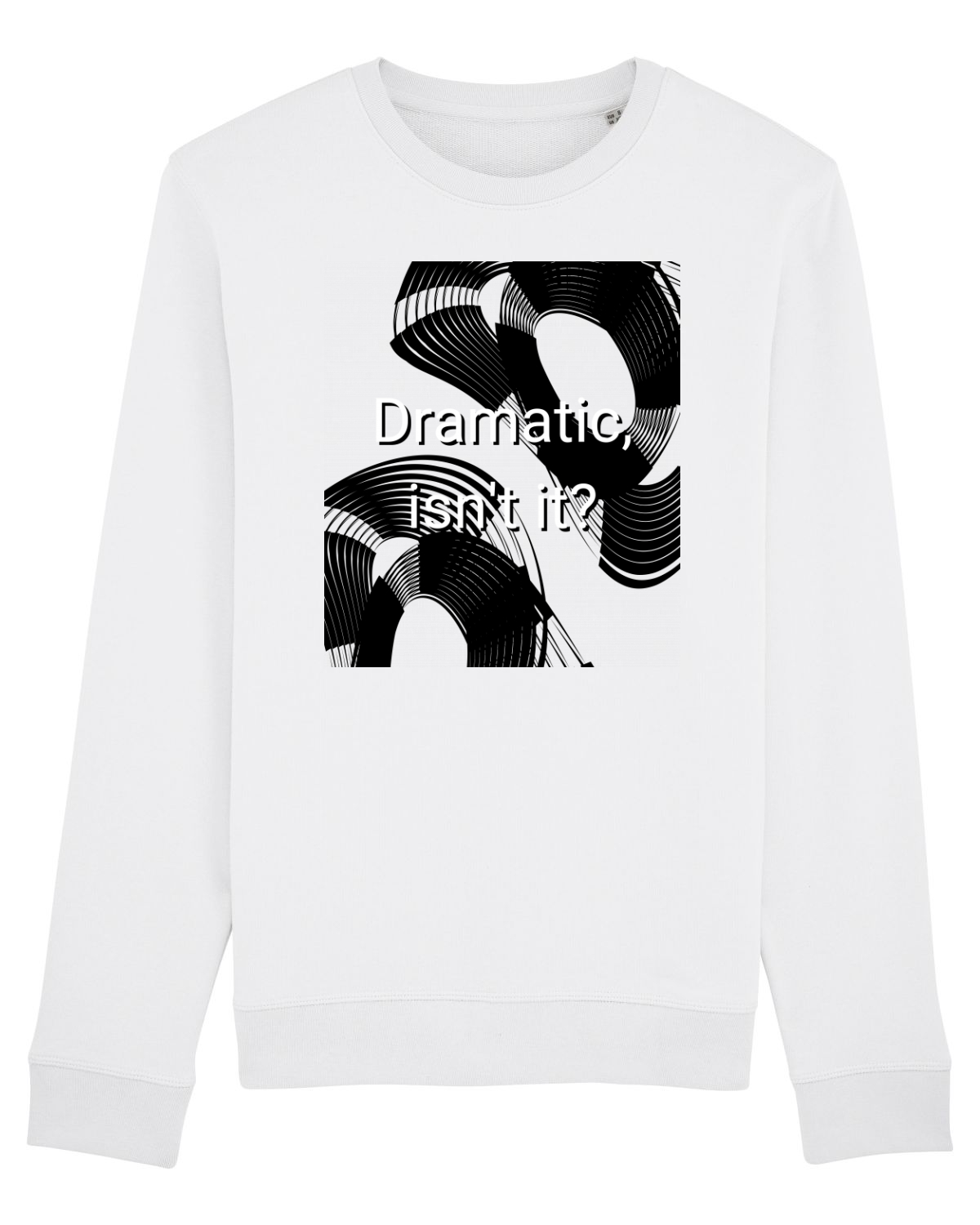 Bluză mânecă lungă Unisex Rise White