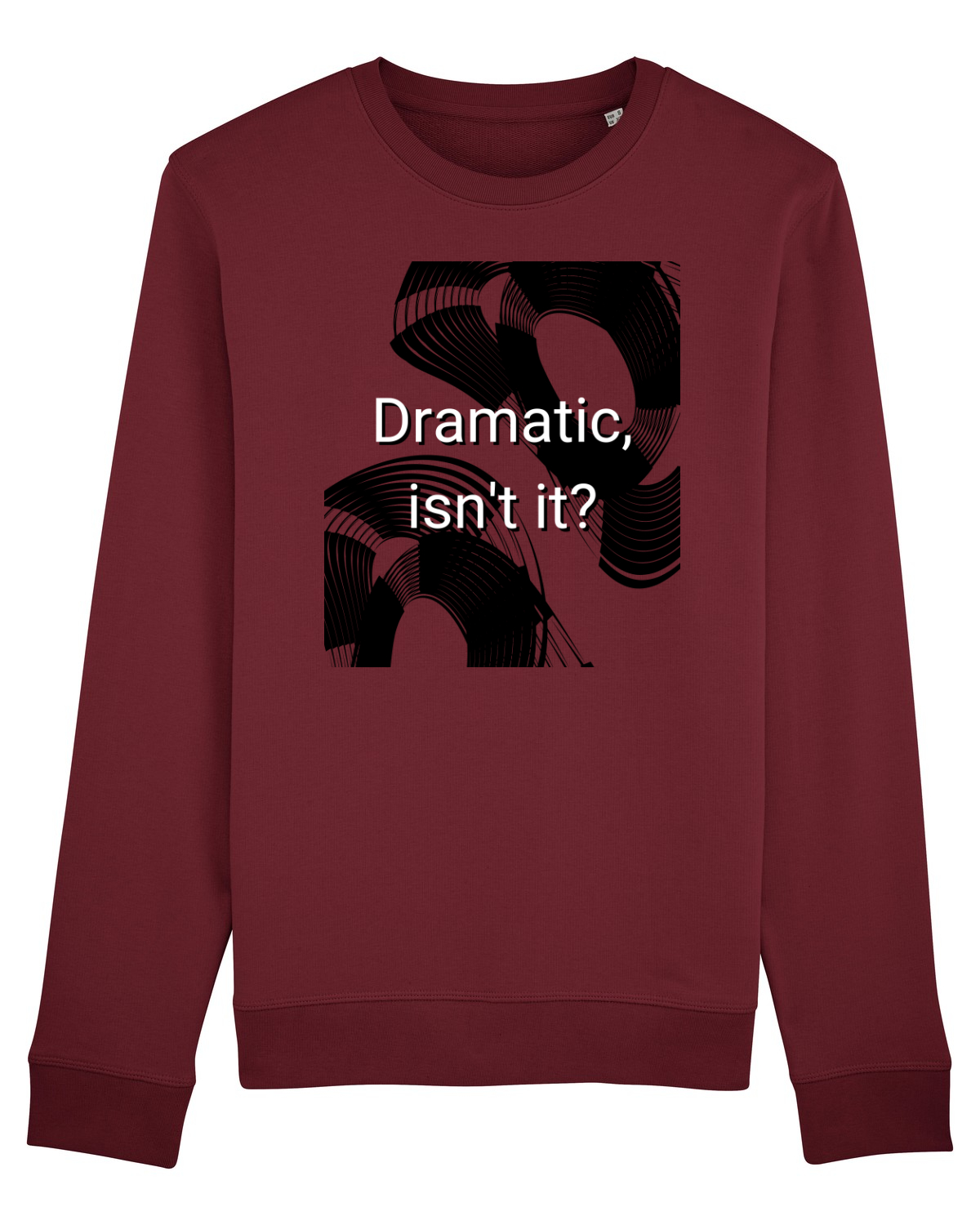 Bluză mânecă lungă Unisex Rise Burgundy