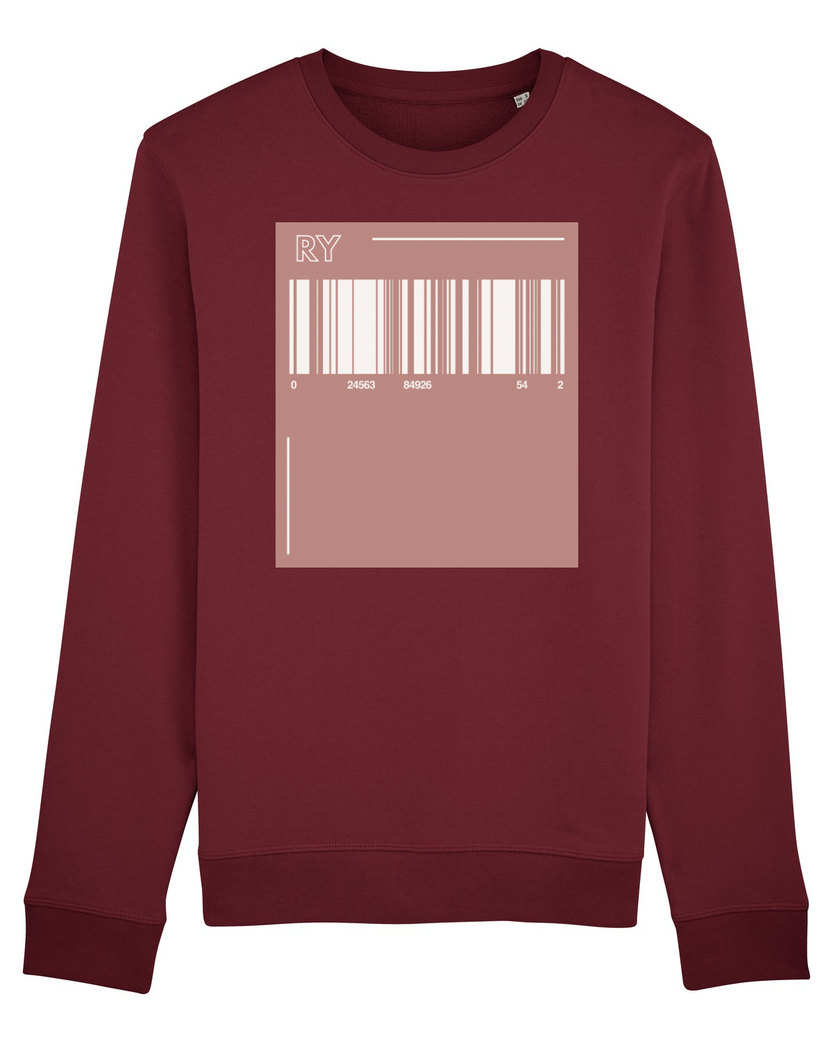Bluză mânecă lungă Unisex Rise Burgundy