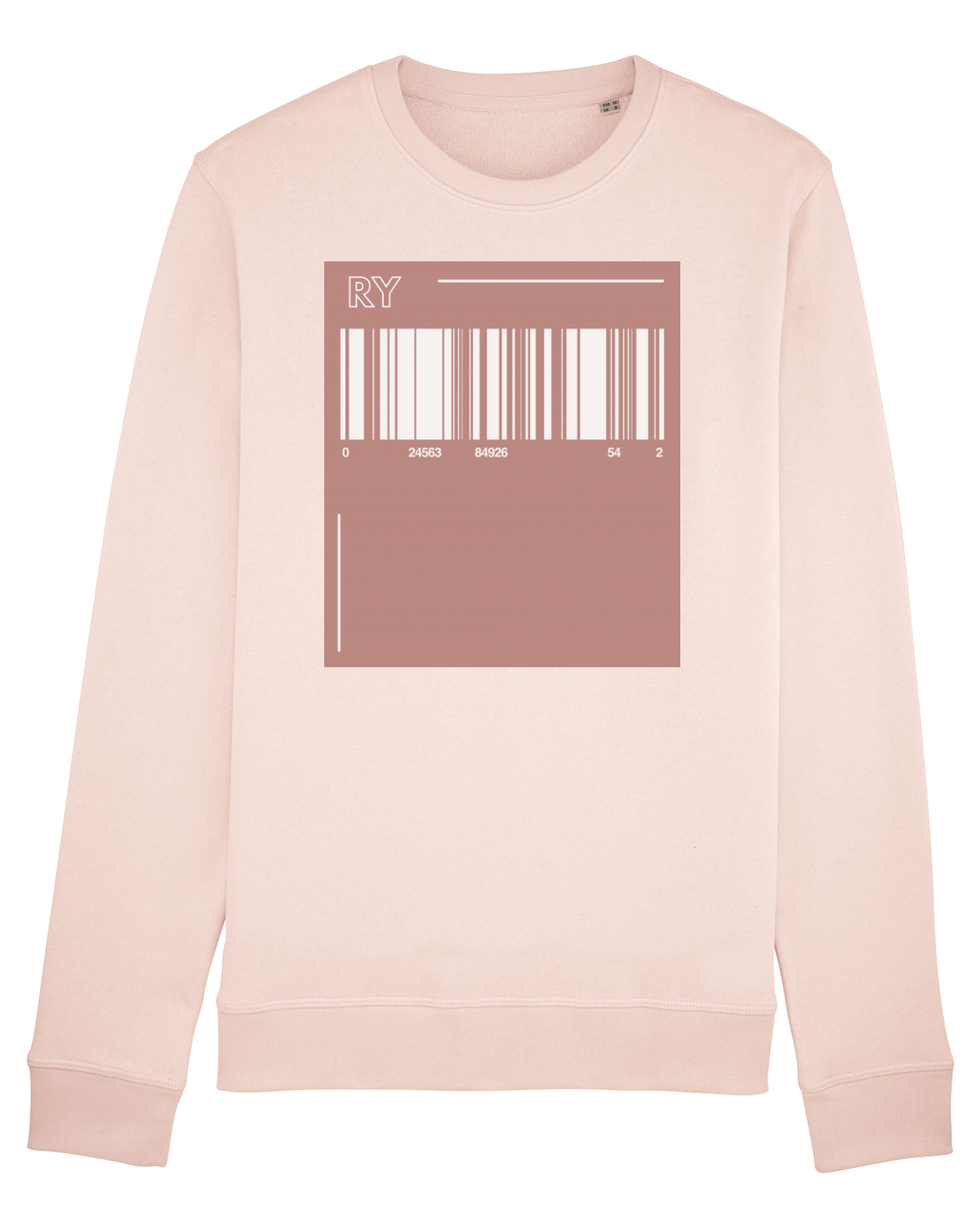 Bluză mânecă lungă Unisex Rise Candy Pink