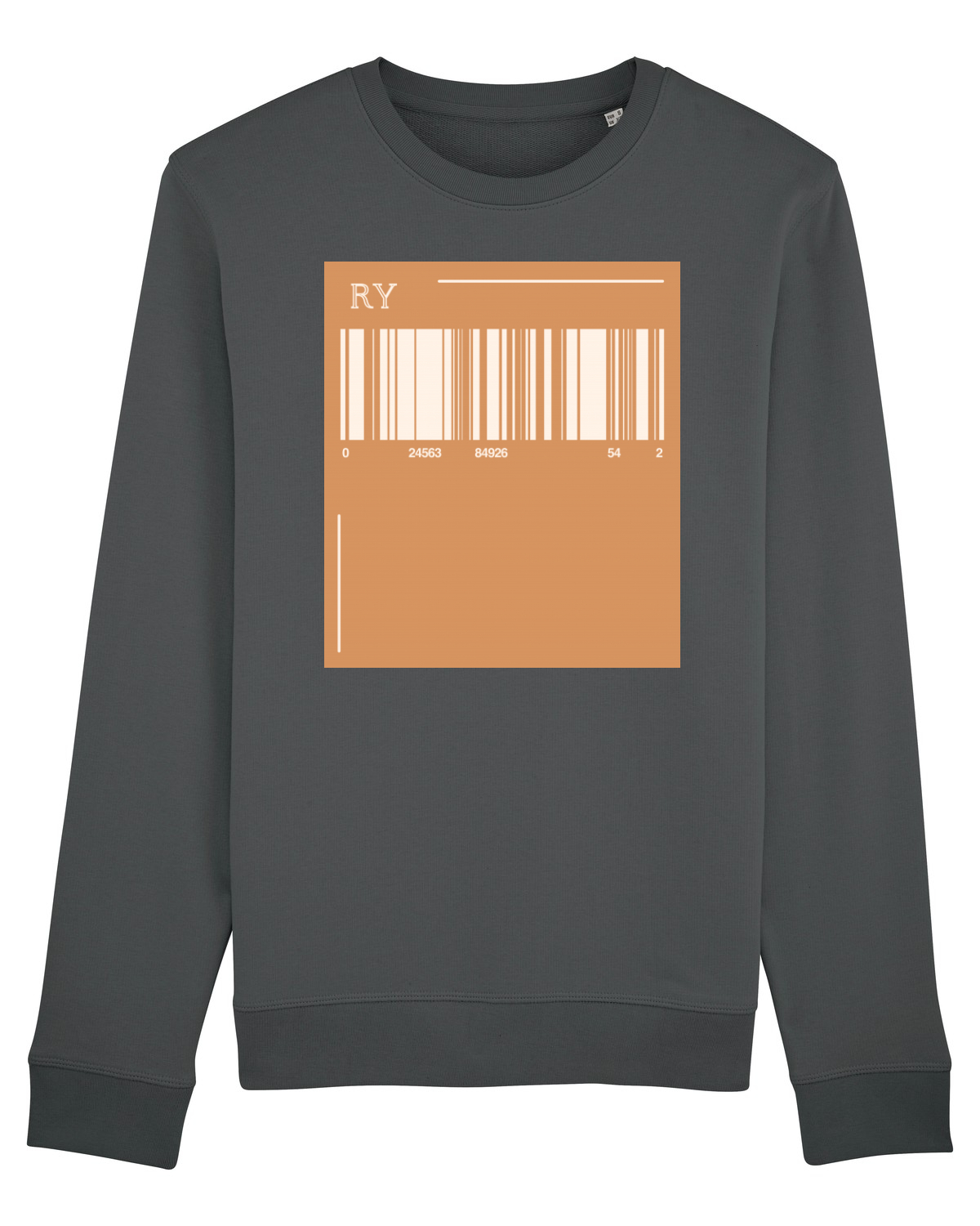Bluză mânecă lungă Unisex Rise Anthracite