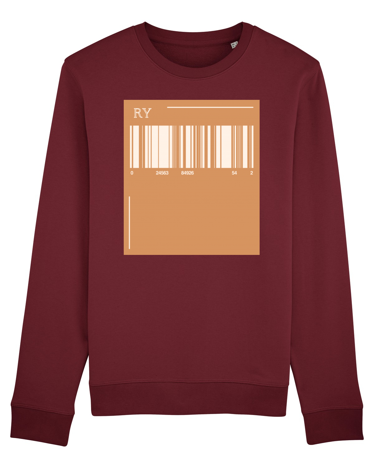 Bluză mânecă lungă Unisex Rise Burgundy