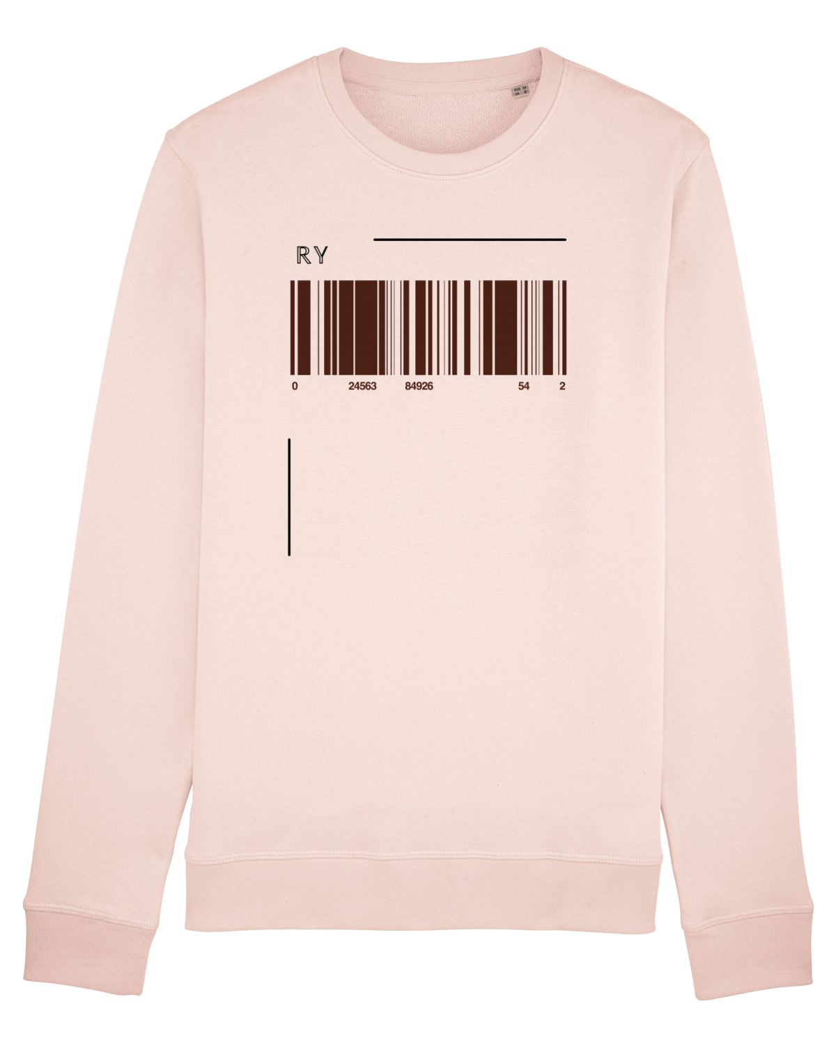 Bluză mânecă lungă Unisex Rise Candy Pink