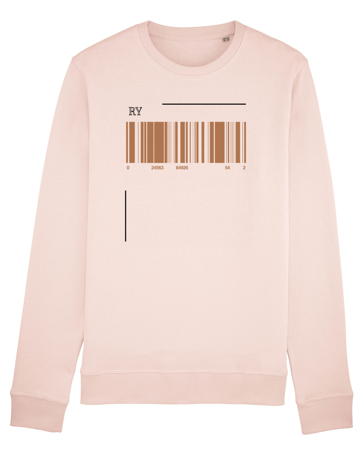 Bluză mânecă lungă Unisex Rise Candy Pink