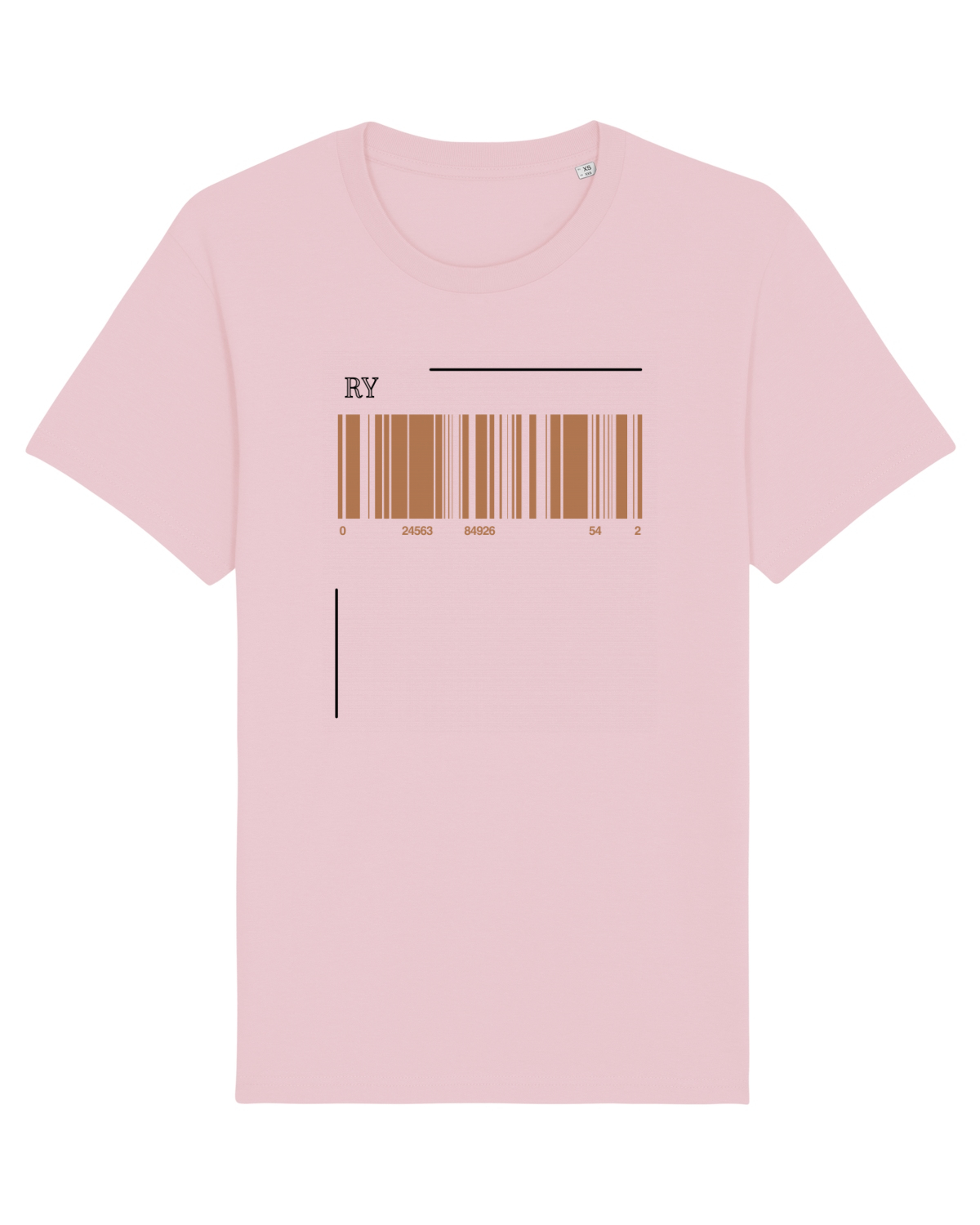 Tricou mânecă scurtă Unisex Rocker Cotton Pink