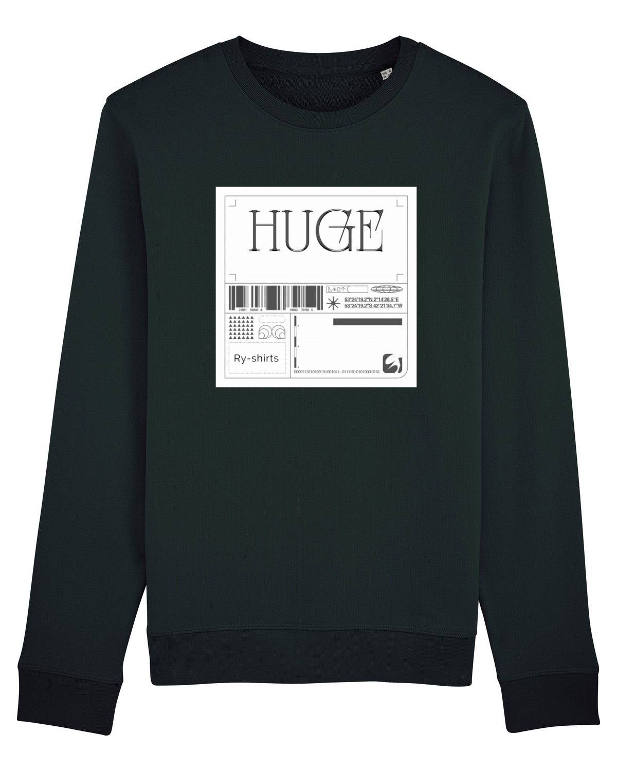 Bluză mânecă lungă Unisex Rise Black